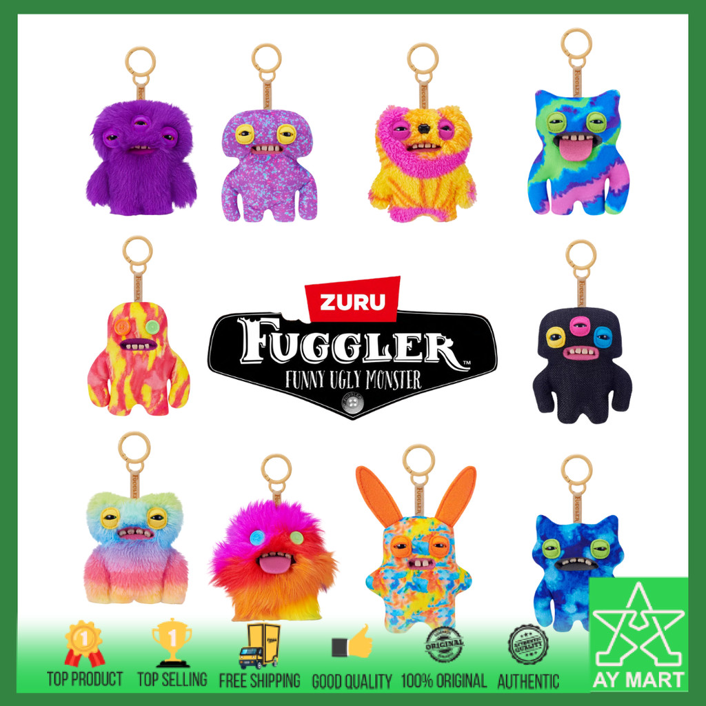 Fuggler Keypers S6 Funny Ugly Monster Plush Keychain Collectible Soft ...