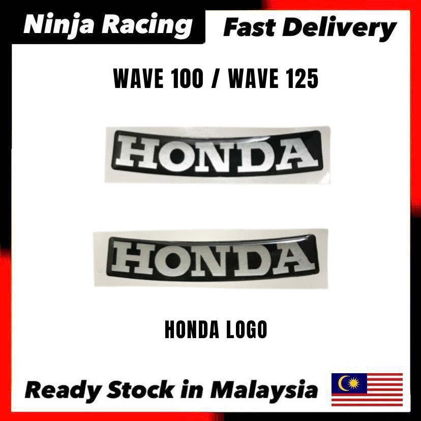 WAVE100 WAVE125 WAVE 100 WAVE 125 HORN LOGO LAMBANG HON STICKER STIKER ...