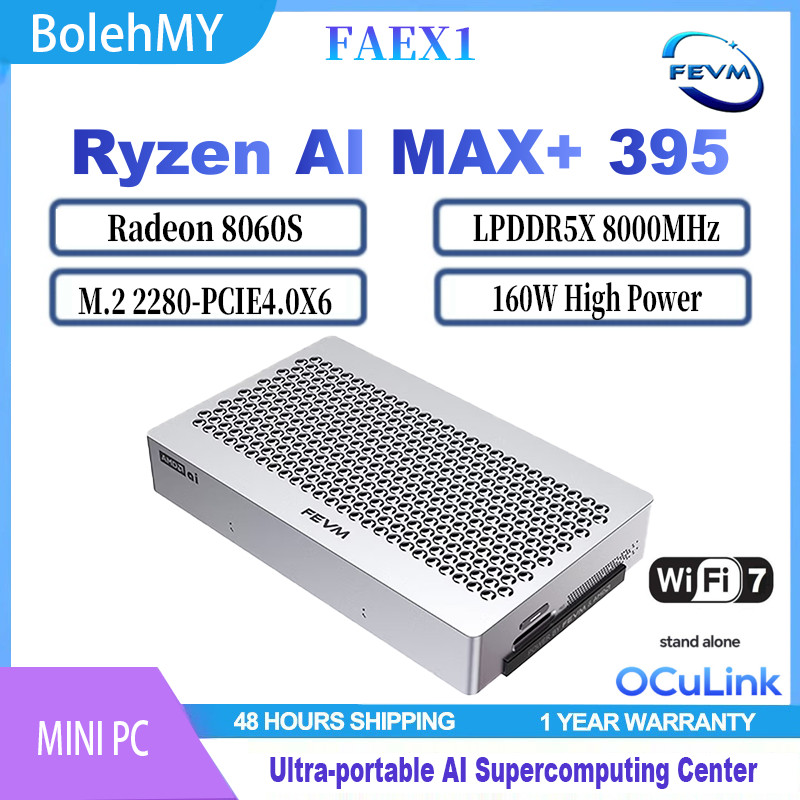 FEVM FAEX1 AMD Ryzen AI MAX+ 395 Radeon 8060S LPDDR5X 8000Mhz PCIE4.0 ...