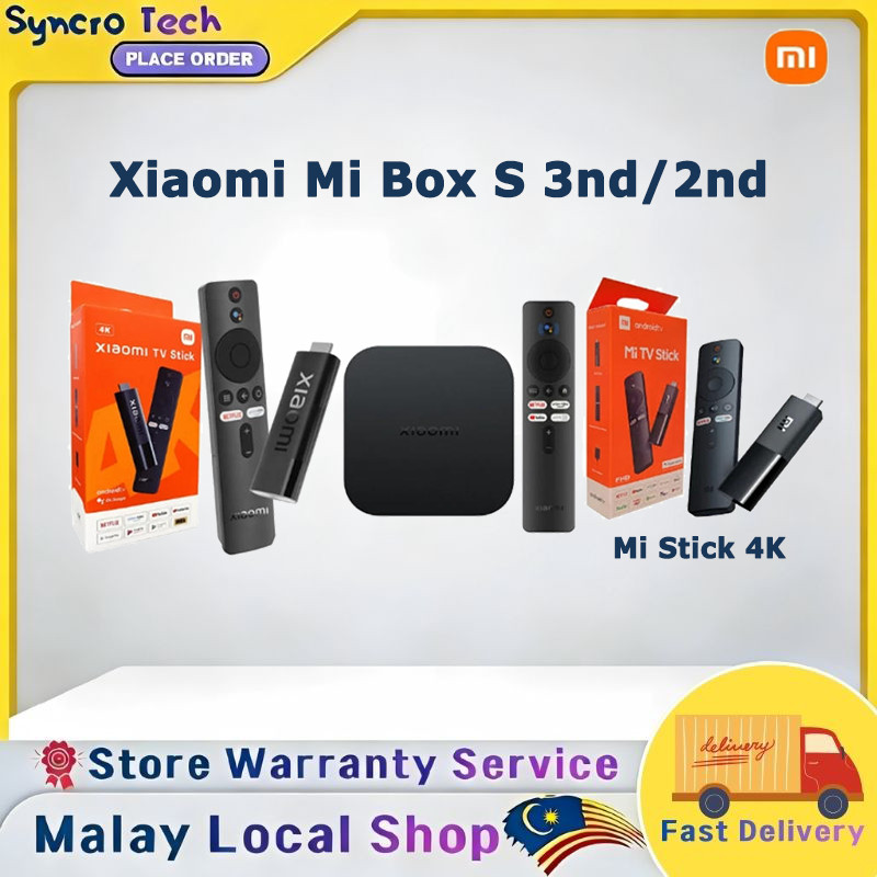 【Ready To Ship】Xiaomi Mi Box S 3nd 4K HDR Smart TV Box / Mi Box S 2nd ...