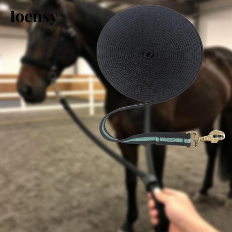 [Ioensy] Horse Leading Leash Rope Flexible Halter Rope Lunge Line ...