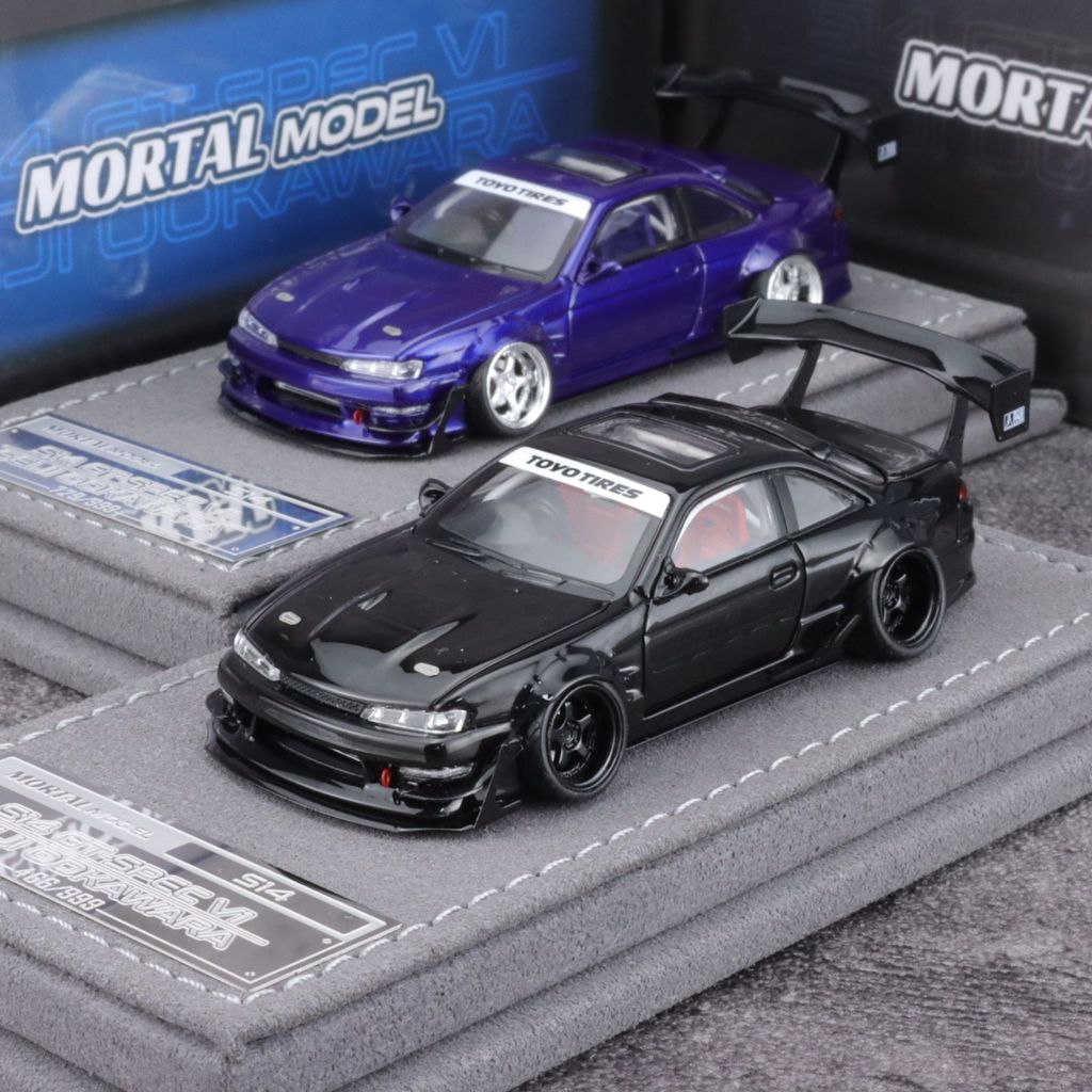 Mortal Model 1/64 Nissan Silvia S14 GT SPEC V1.1 Alloy Diecast Car