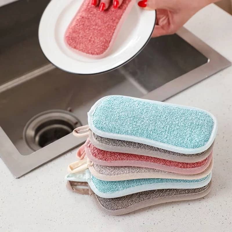 DOUBLE-SIDED SCRUBBING SPONGE SCOURING PAD FOR DISH CLEANING – SPON DWI ...