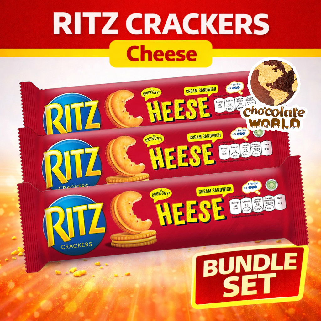 [Bundle Sales] Ritz Crackers Cheese (91g x 3) (Made in Indonesia ...
