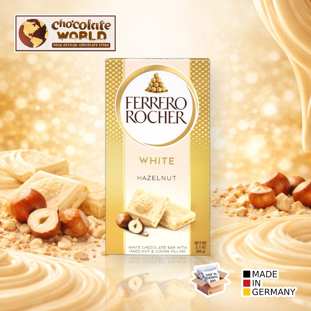 Ferrero Rocher Hazelnut White Chocolate Bar 90g/270g | Shopee Malaysia