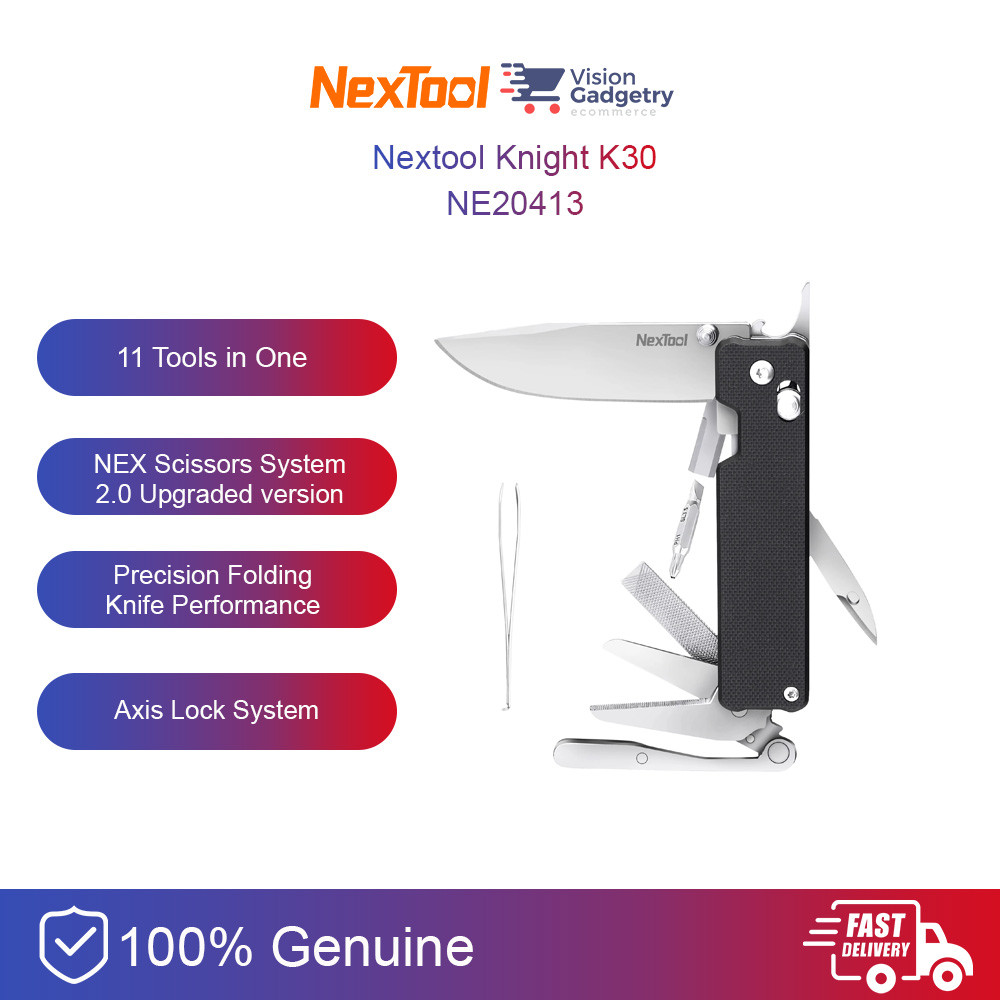 Nextool Knight K30 11in1 Multifunction Toolkit Folding Knife Camping ...