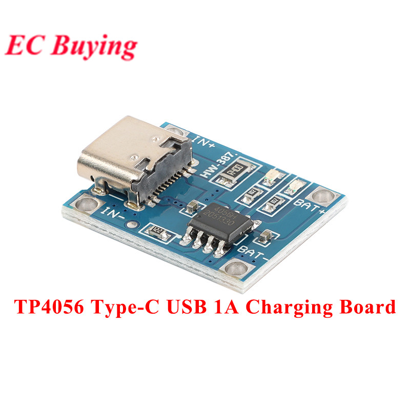 10pcs/1pc TYPE-C USB 5V 1A 18650 TP4056 Lithium Battery Charger Module ...