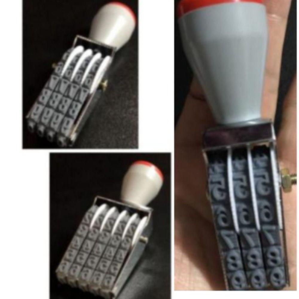 AOPHEKM Number Stamp, Changeable 3 ,4 or 5 Digit Number Roller Stamps ...