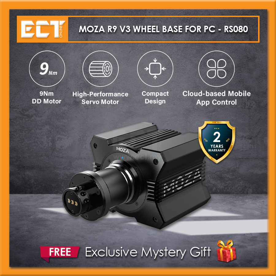 Moza R9 V3 Wheel Base for PC - RS080 | Shopee Malaysia