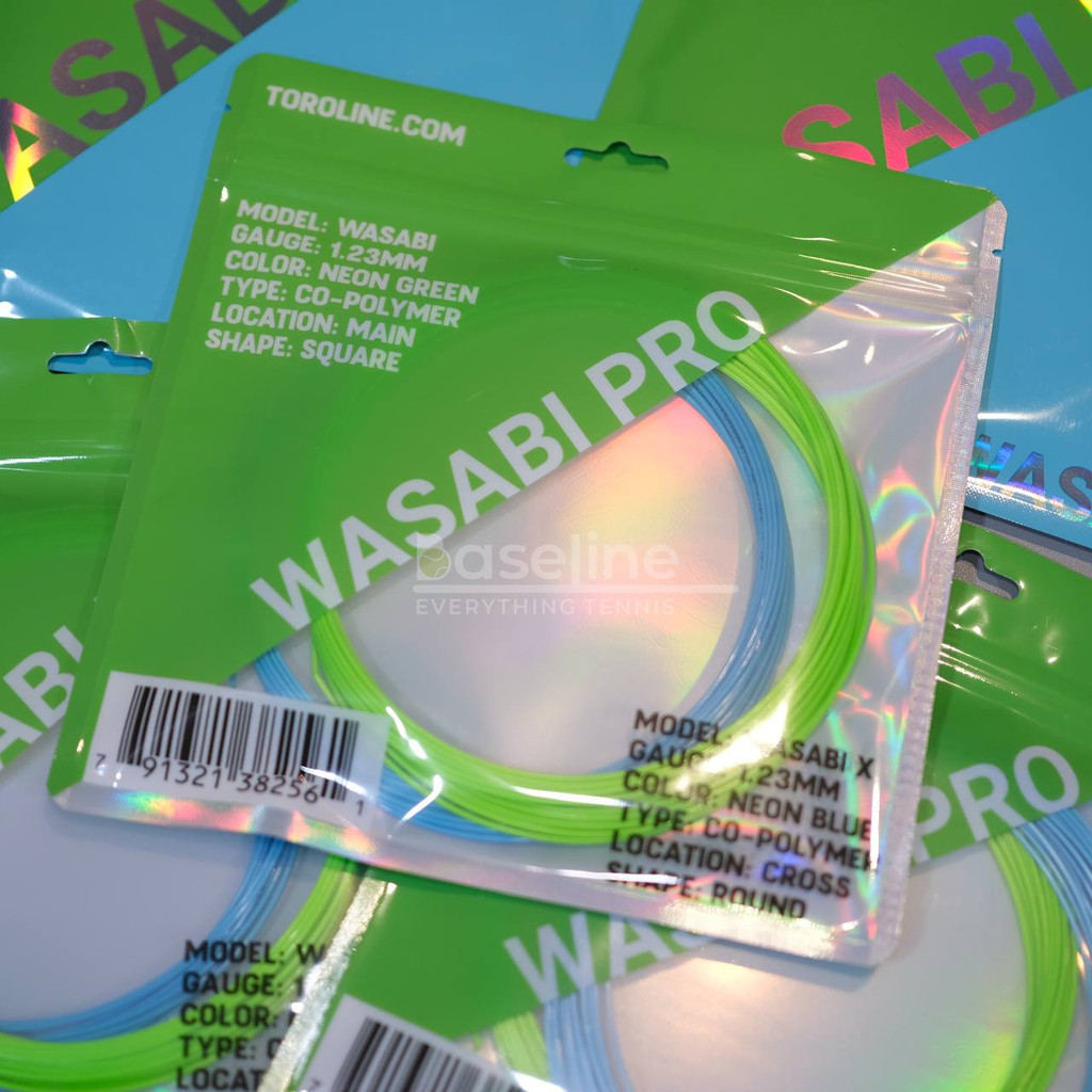 Toroline Wasabi Pro Hybrid Tennis Racket String - Green/Blue Tennis ...
