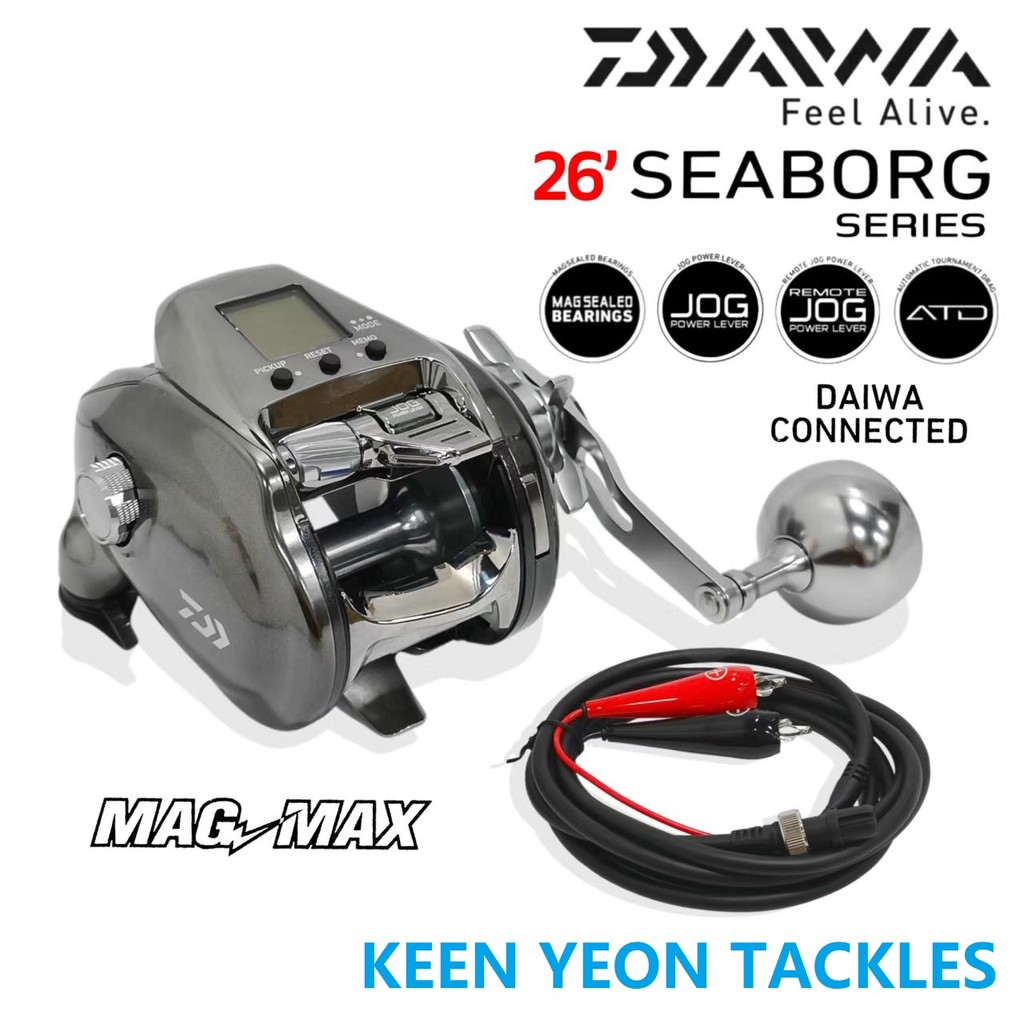 daiwa electric reels malaysia Reel Set SEABORG 500TE This tough drag function will adjust according to the pulling of the fish Daiwa Saltiga G Star Drag