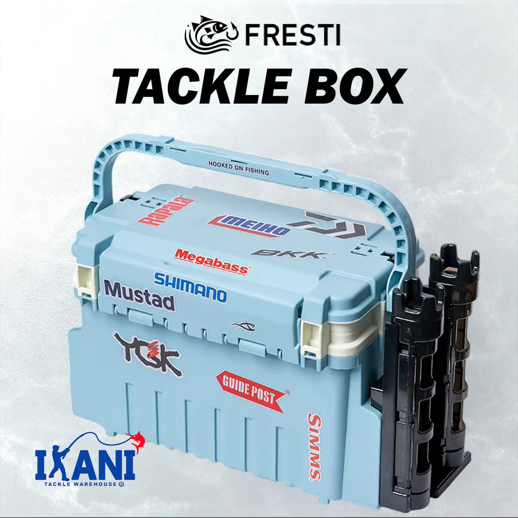 FRESTI FISHING TACKLE BOX KOTAK PANCING SIMPAN KERAS ROD HOLDER BAG ...