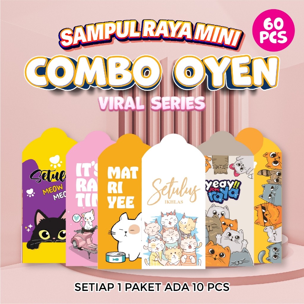 (2026 Combo MINI Murah) Sampul Duit Raya KECIL | Combo Set Exclusive ...