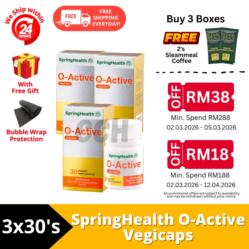 SpringHealth O-Active Vegicaps -30's/3x30's | Shopee Malaysia
