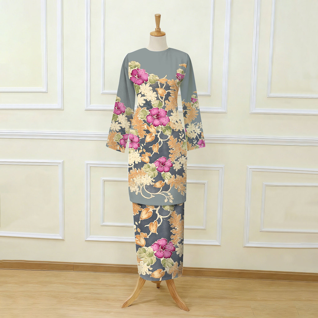 Grey [Item Panas Aidilfitri 2026]raya 2026 Kuning Diraja murah BATIK ...