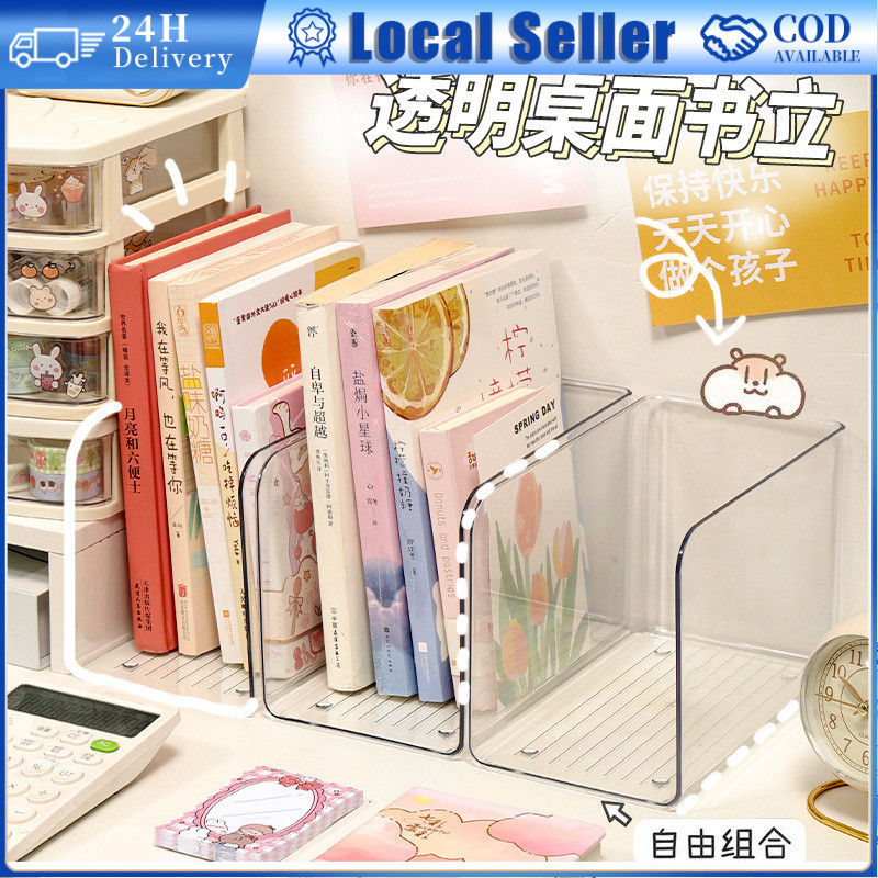 1PC U-Shape Acrylic Display Stand Invisible Transparent Bookshelf Shoes ...