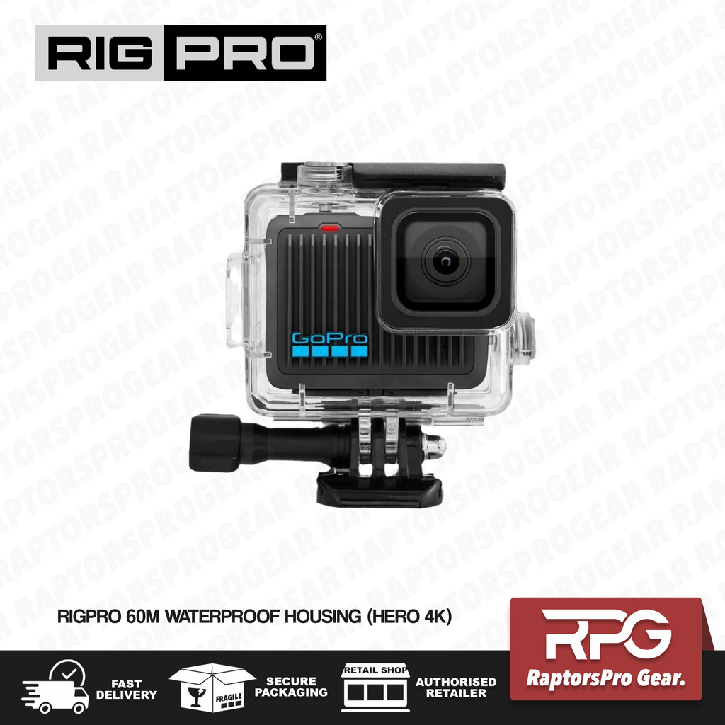RIGPRO 60M Waterproof Housing for GoPro HERO 4K/HERO4K 2024 | Shopee ...