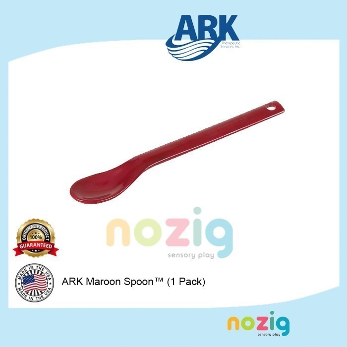 ARK Smooth Maroon Spoon encouraging lip closure increasing oral sensory ...