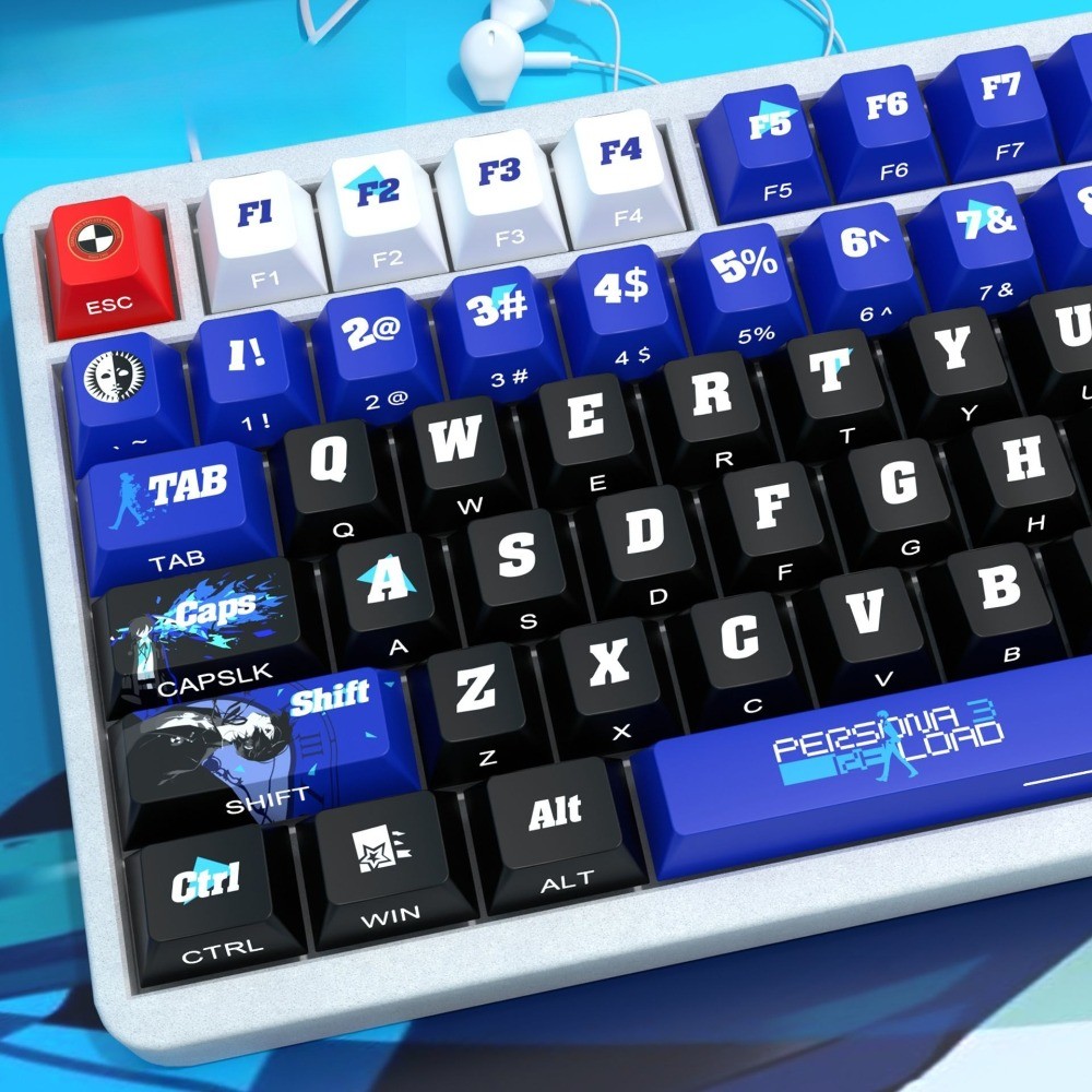 Yuuki Makoto Keycaps 120 Keys Cherry Profile PBT PC Wooting Aula F75 ...