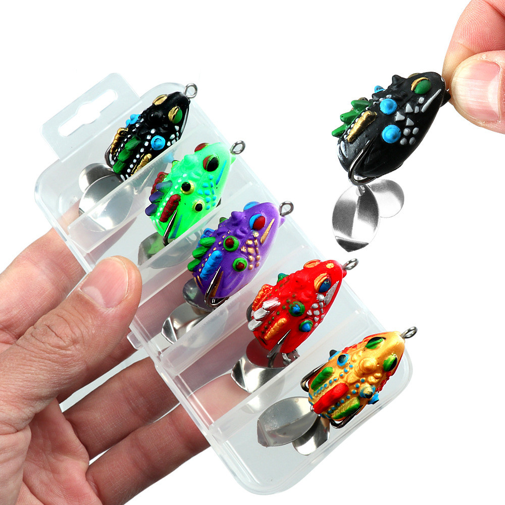 30g Soft Rubber Thunder Frog Lure with Double Hook – Strong Set for Big ...