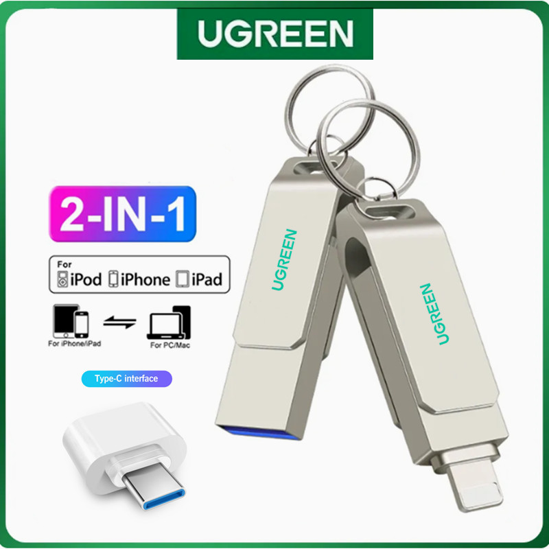 Ugreen 2-in-1 OTG Pendrive 1TB Usb Flash Drive 2TB Memory OTG USB Stick ...