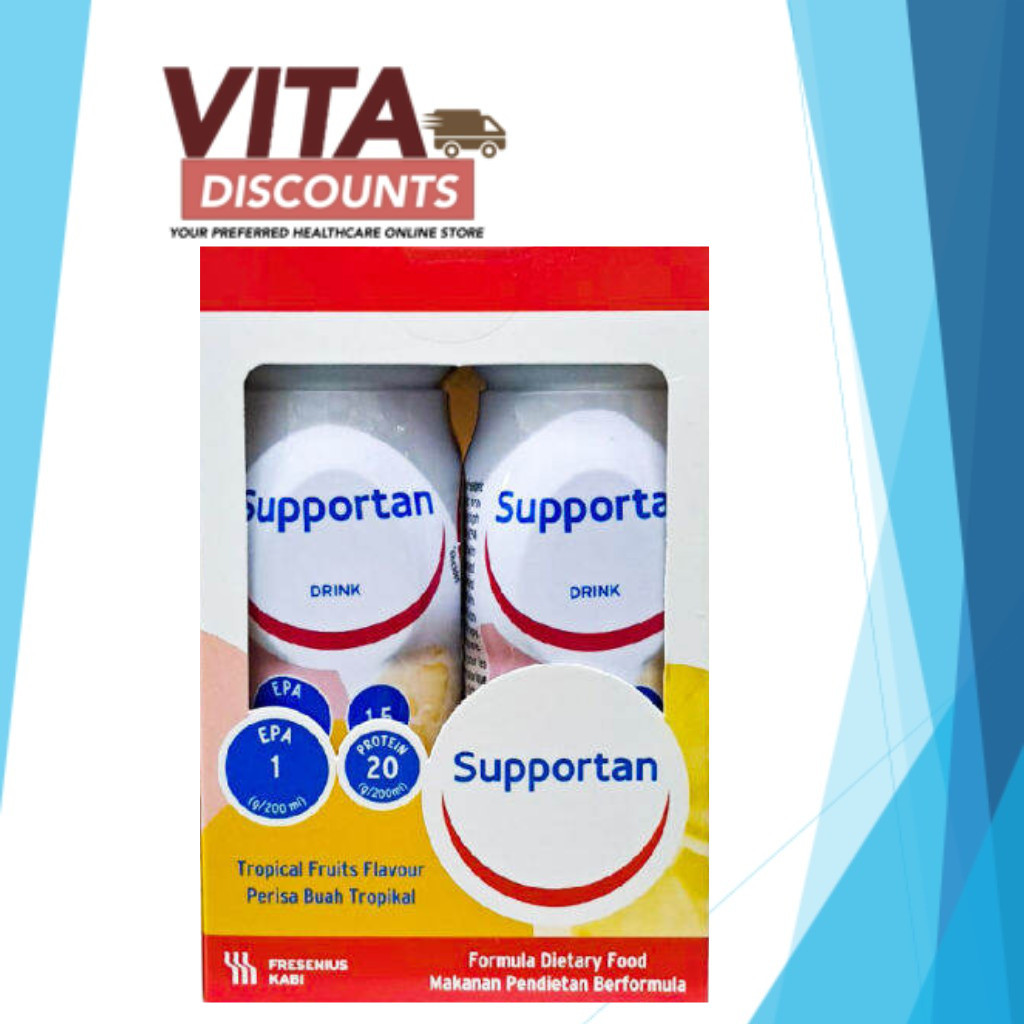 SUPPORTAN DRINK CAPPUCCINO / TROPICAL FRUITS 200ML PACK-OF-4 EXP07/2026 ...