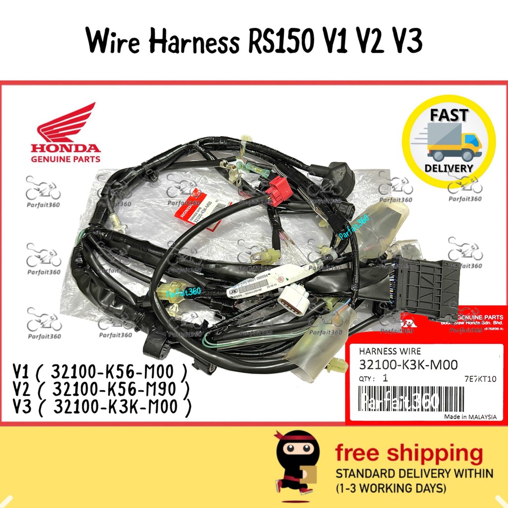 RS150 V1 V2 V3 Wire Harness / Wiring / Wayaring 100% ORIGINAL HONDA ...