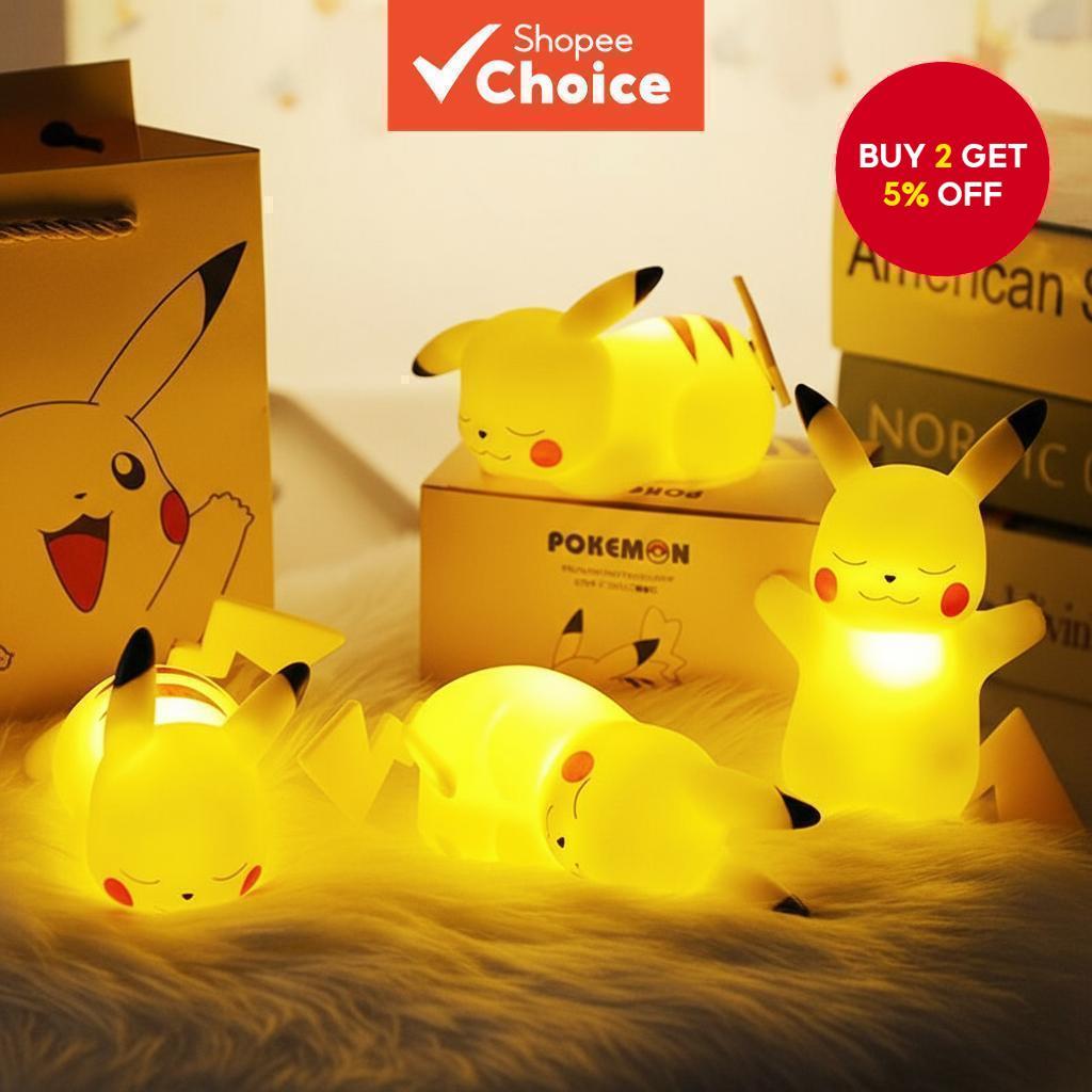 Adorable Pikachu LED Night Lamp, a Creative Birthday Gift for Desk ...