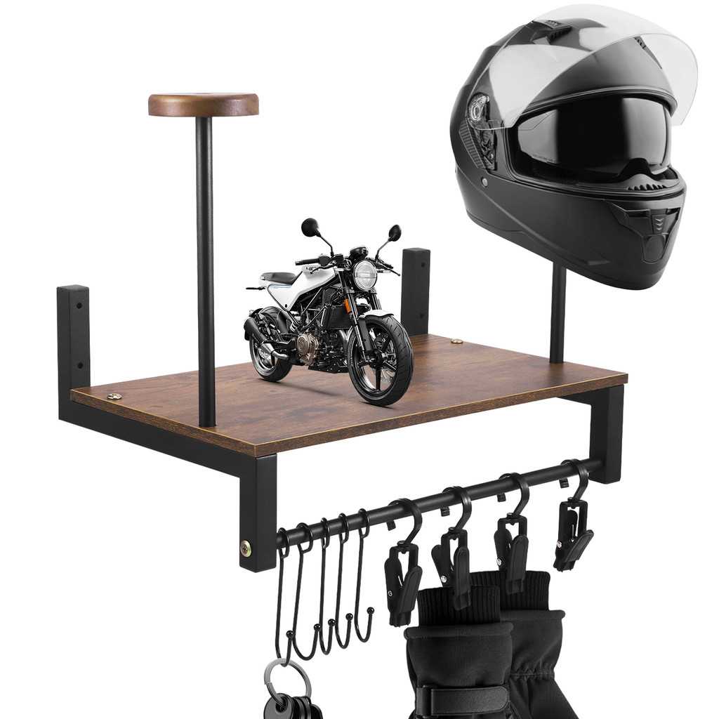⚡️Local Delivery⚡️ Helmet Rack Wall Mount, Motorcycle Helmet Rack Shelf ...