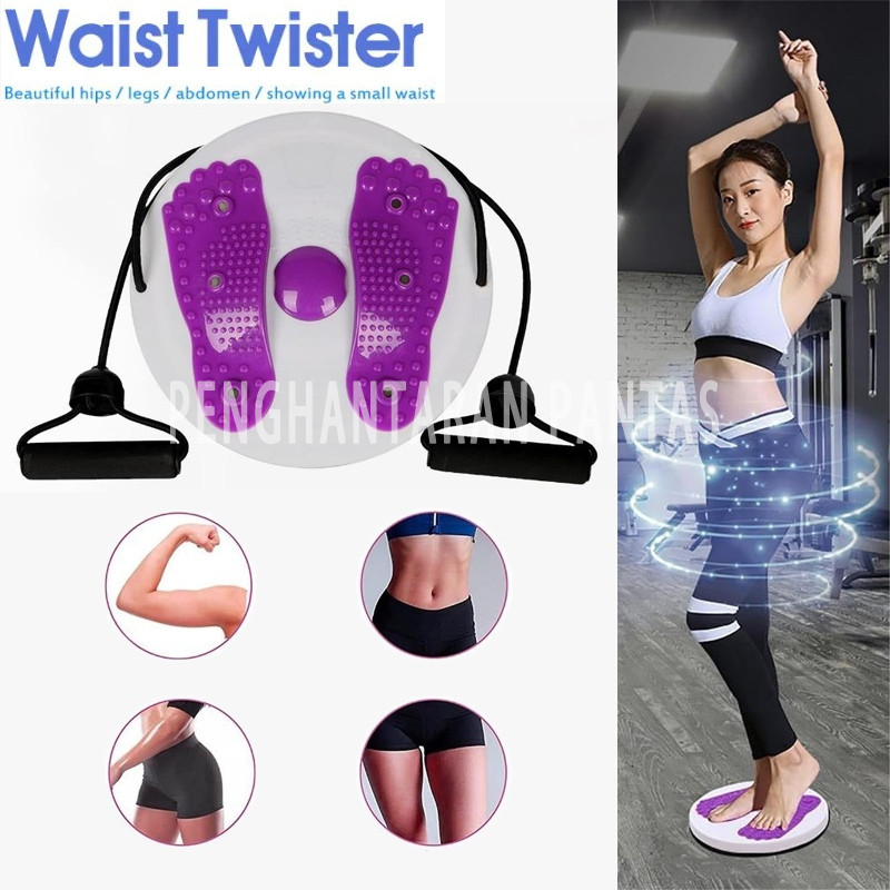2in1 Waist Twisting Plate Disc with Pull Rope&Magnetic Stone Balance ...
