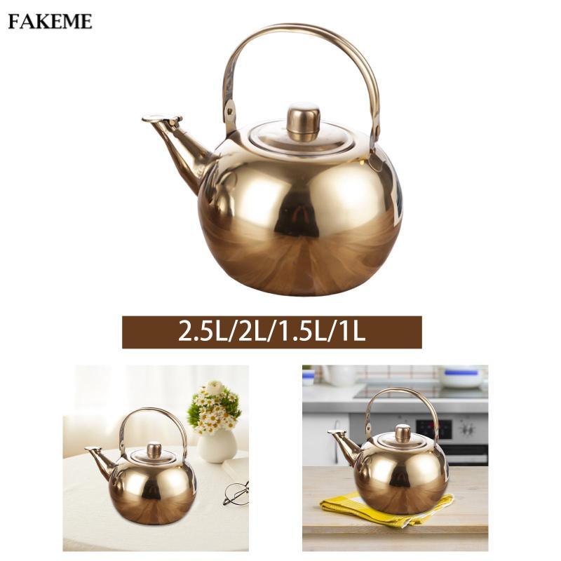 [SharprepublicefMY] Stainless Steel Steeping Teapot Oil Can with Filter ...