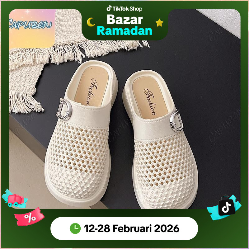 CAPUBEW Sandal untuk Wanita Kekal Selesa Sepanjang Hari Bernafas Sesuai ...