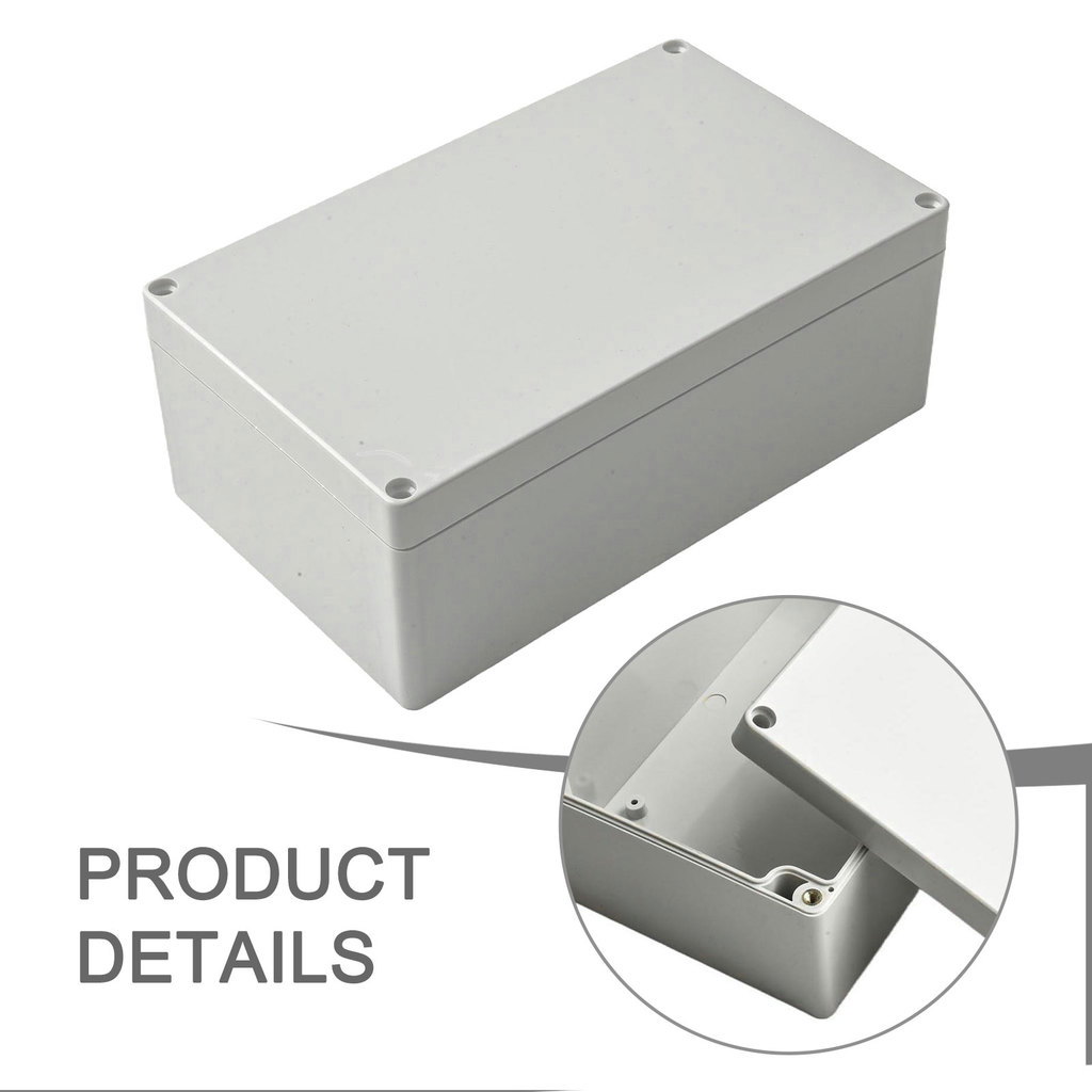 ABS White Plastic Electronics Project Box Waterproof Junction Box With ...