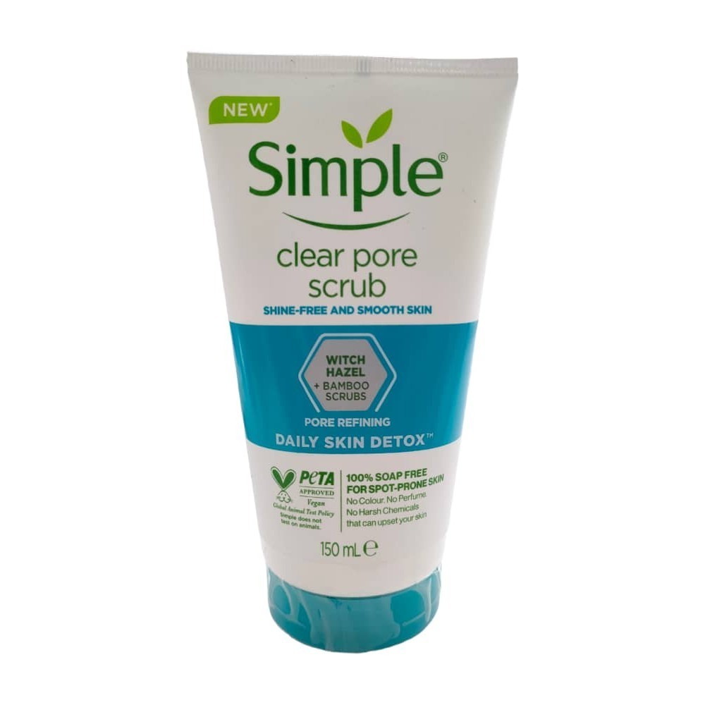 SIMPLE DETOX CLEAR PORE SCRUB 150ML (EXP:02/2026) | Shopee Malaysia