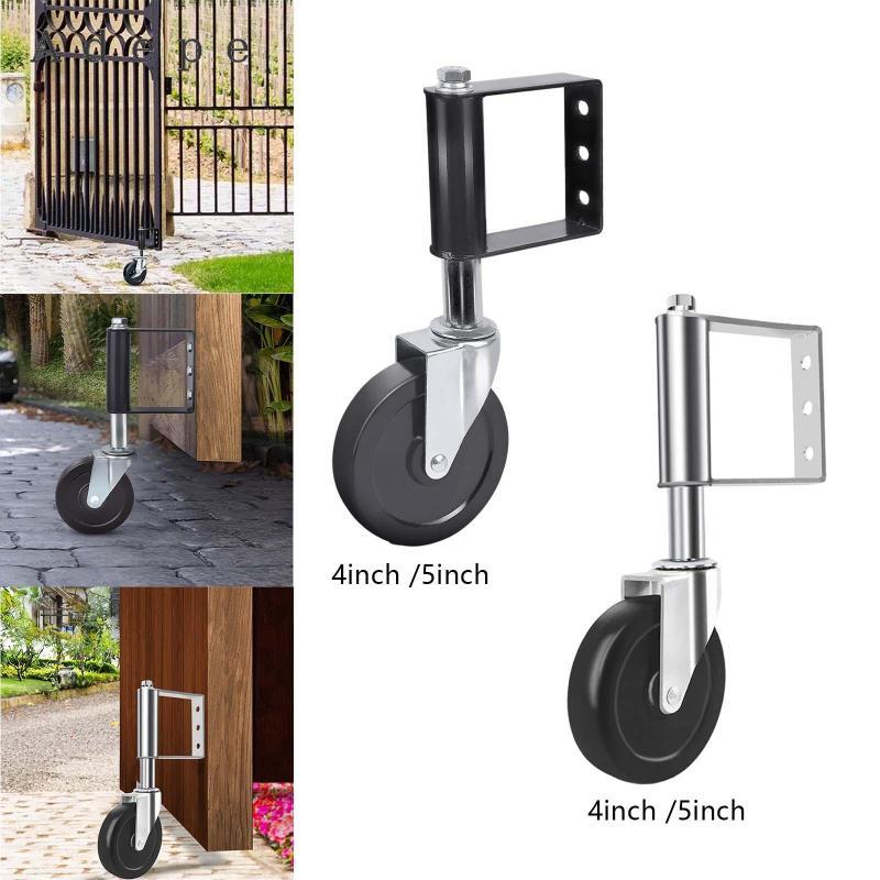 [Adepe] Gate Caster Wheel Spring Loaded Gate Wheel 220 Capacity Rubber ...