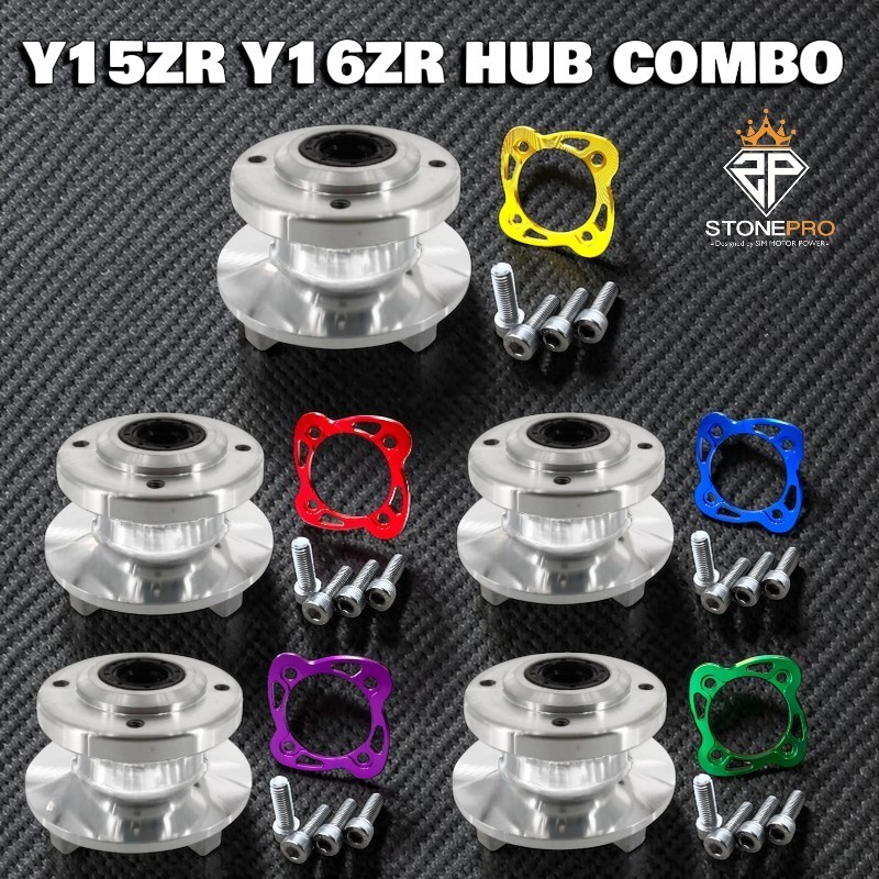Y15ZR Y16 ALLOY CNC SPROCKET HUB COMP(INCLUDE BEARING & OIL SEAL & SKRU ...