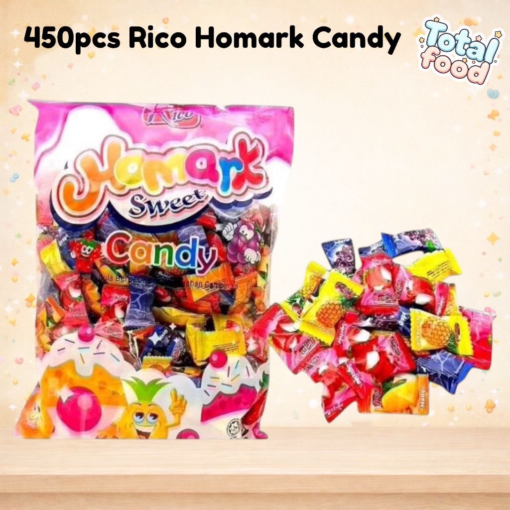 Rico Homark Sweet Candy Buah-Buahan Campuran Gula 450pcs | Shopee Malaysia
