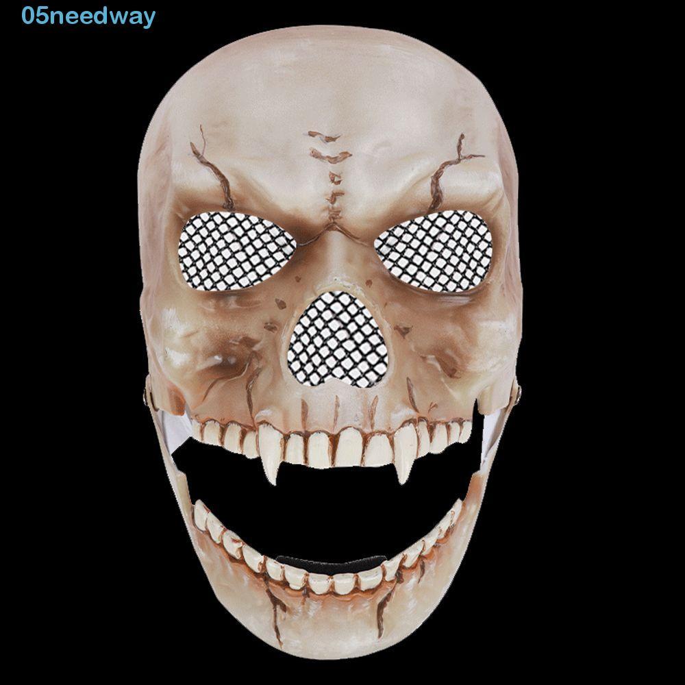 NEEDWAY Halloween Skull Masks Horror Scary Moving Jaw Movable Mouth ...