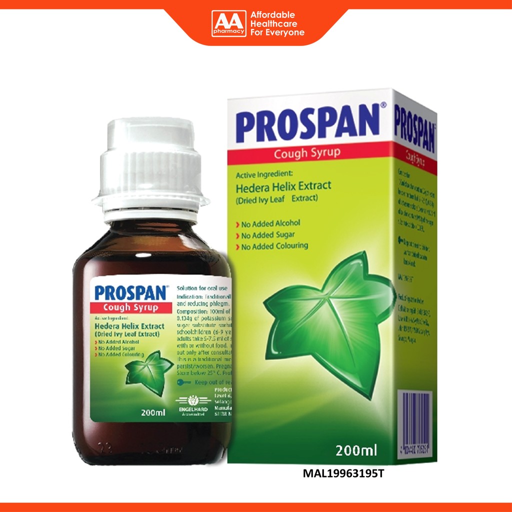Prospan (Dry Ivy Leaf Extract) Cough Syrup 200mL | Shopee Malaysia