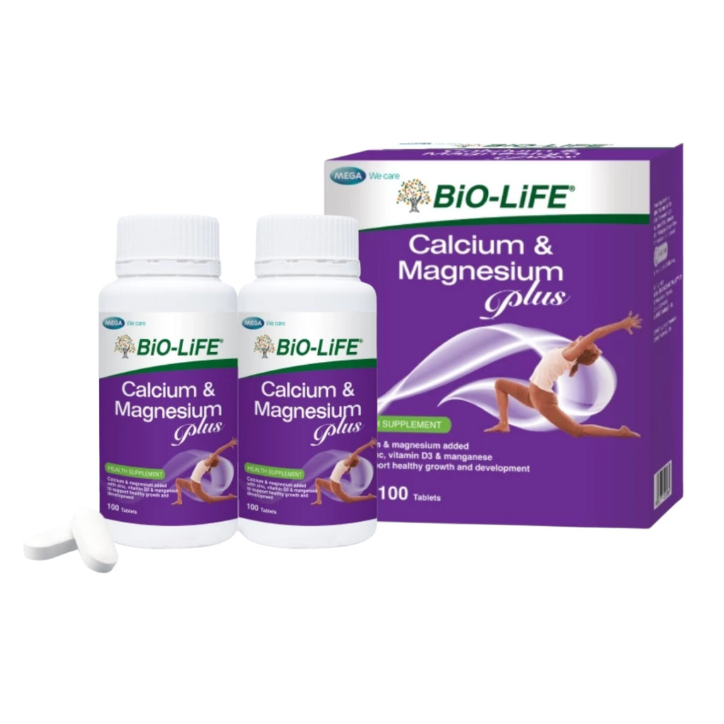BIO-LIFE Calcium & Magnesium Plus 100s × 2 (Tablets) | Shopee Malaysia