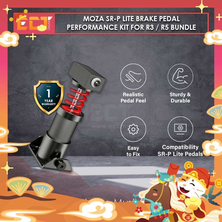 Moza SR-P Lite Brake Pedal Performance Kit for R3 / R5 bundle - RS22 ...