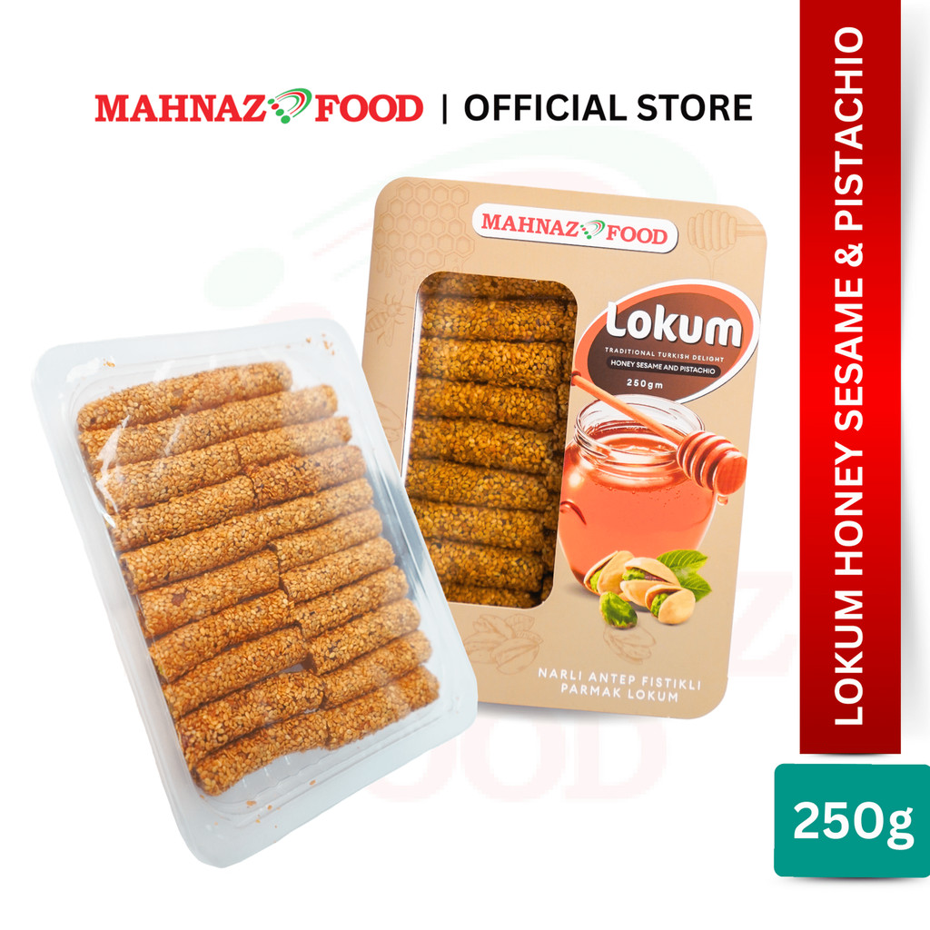 MAHNAZ FOOD LOKUM HONEY SESAME AND PISTACHIO 250G | Shopee Malaysia