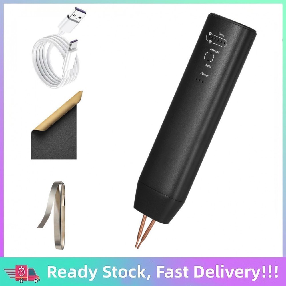 Handheld Battery Spot Welder 756 – 11-Gear Adjustable, Auto/Manual Modes, 3000mAh Built-In, 800A Max Output, For 0.05–0.25mm Nickel Strips, DIY & Pro Welding