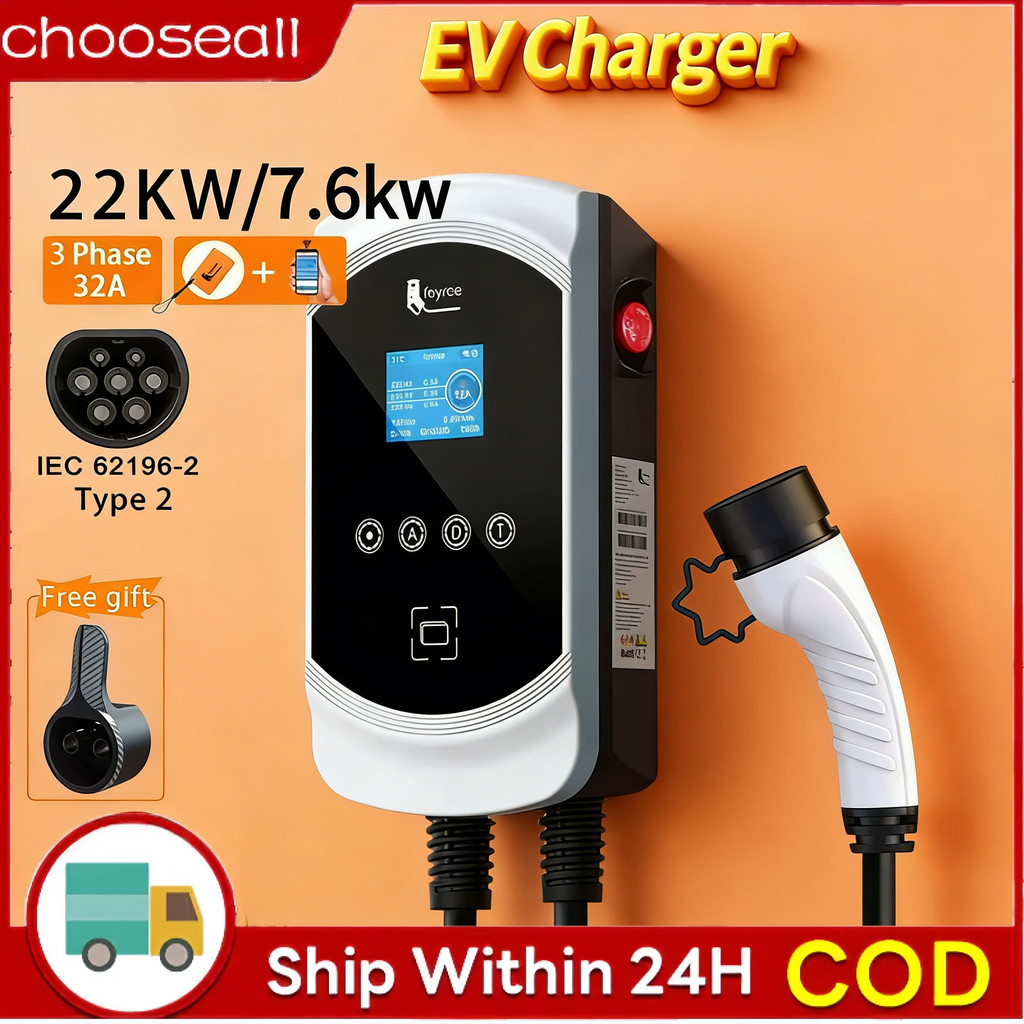 FEYREE EV Charger Type2 EVSE Wallbox 32A 22kW Smart APP Control 7.6kW ...