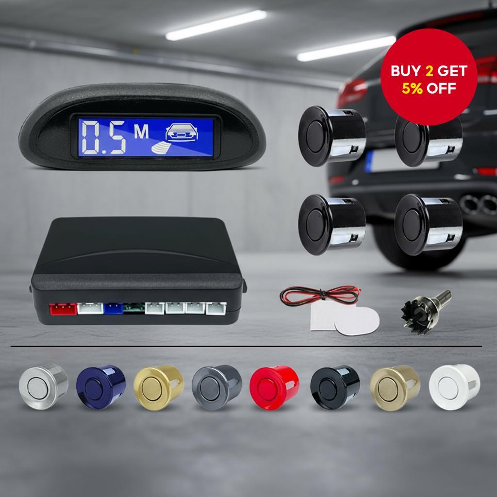 All-in-One Reverse Parking Sensor Kit with Digital Display, Sound ...