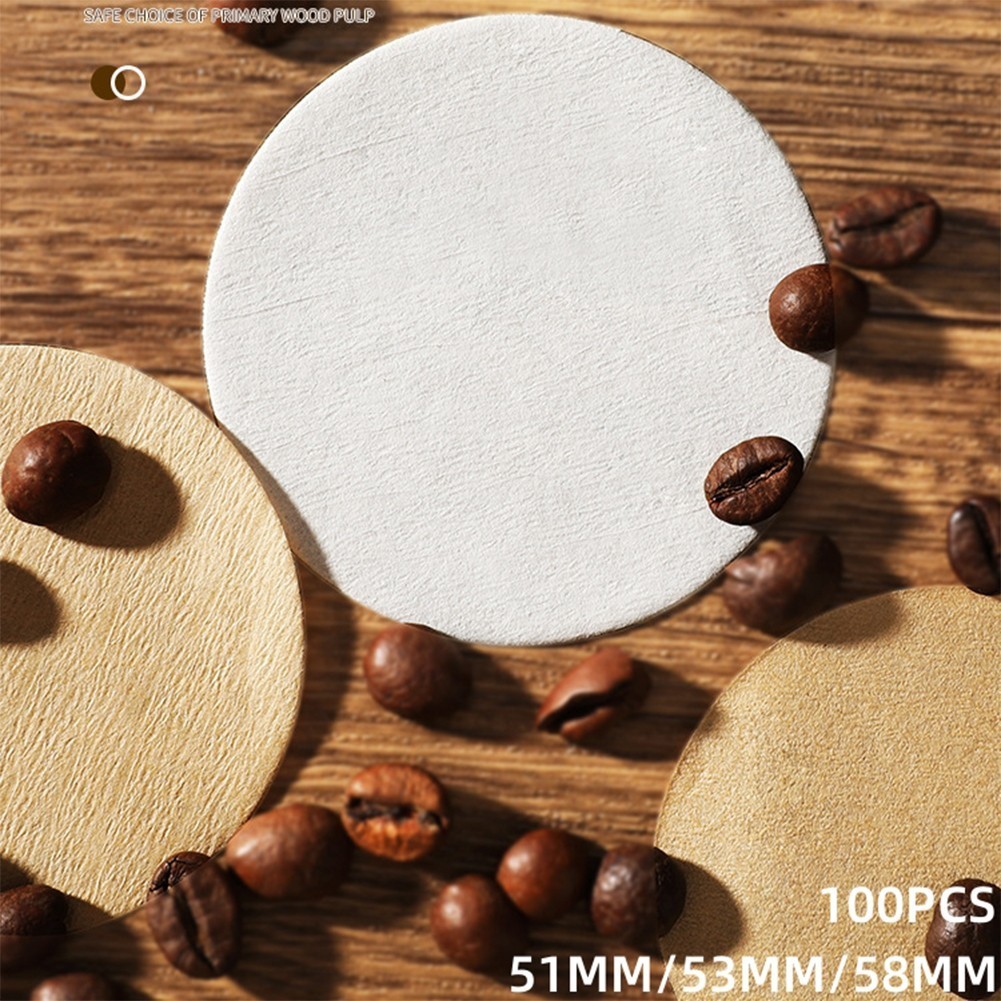 [GTTR-HOT] 51 53 58mm 100Pcs Coffee Powder l Filters for Espresso Maker ...