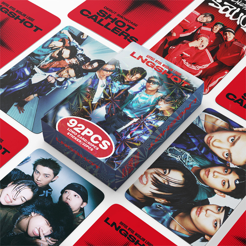 92pcs/box LNGSHOT Photocards SHOT CALLERS KPOP LOMO Card Sticker ...