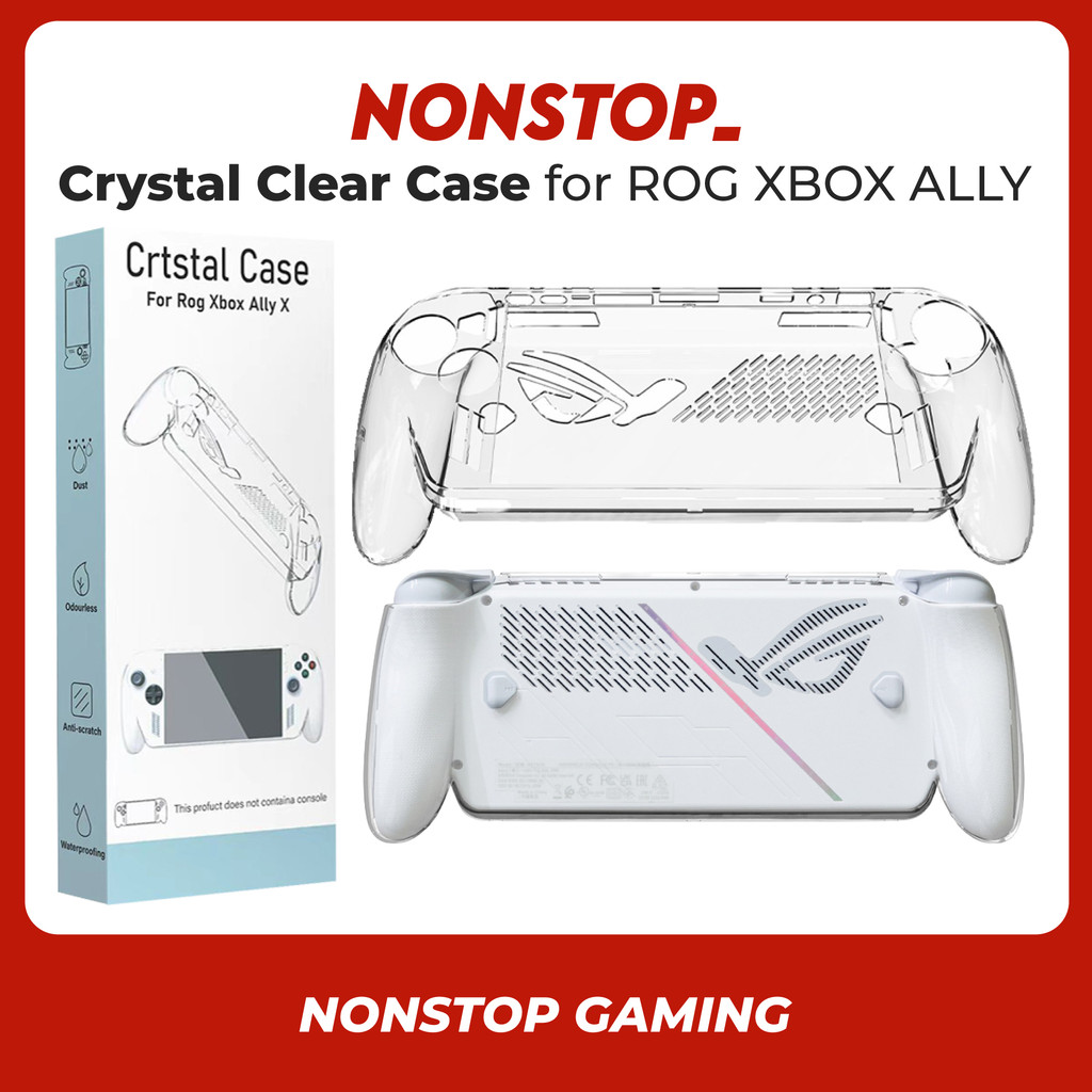 ROG XBOX ALLY Crystal Clear Case Hard Protective Cover for ROG XBOX ...