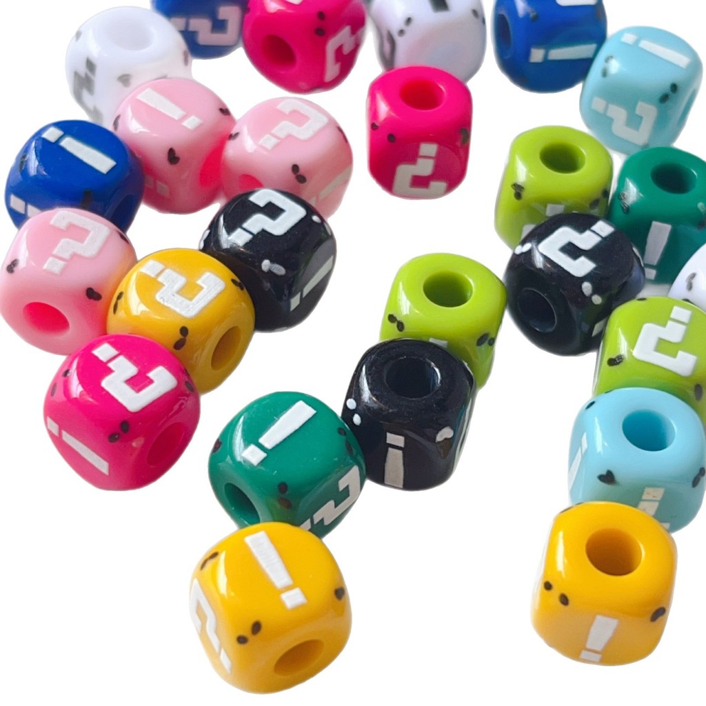 12mm Acrylic Mario cubes, Miu series bag charms shoelaces phone chains ...