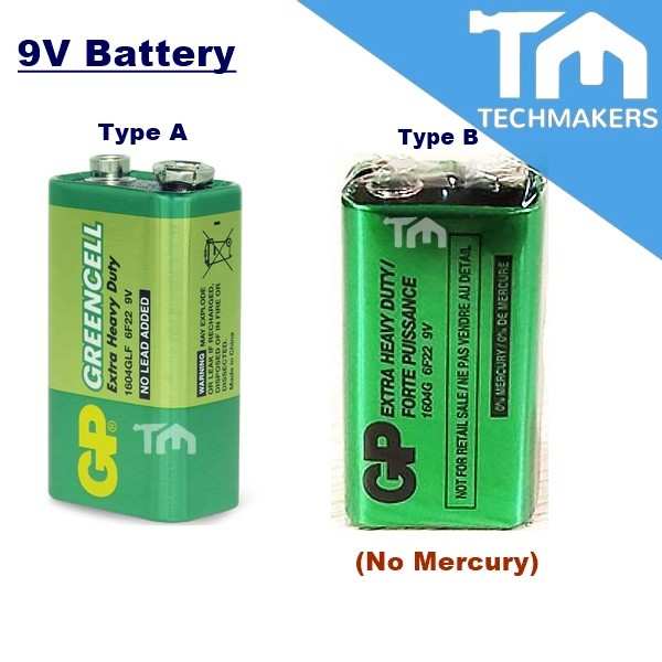 GP 9V Greencell Extra Heavy Duty Battery